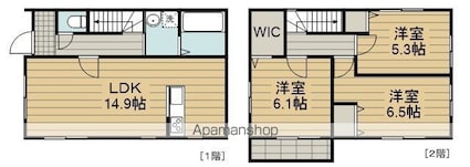グランソフィア伊奈[3LDK/76.59m2]の間取図