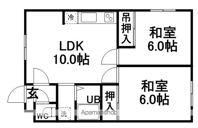 コーポ岡部の間取り写真