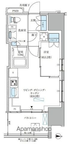 パークアクシス西大島コンフォートスクエアの間取り写真