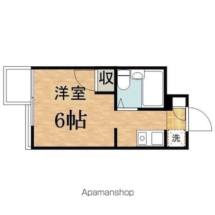 アーバンレジデンス[1K/16m2]の間取図
