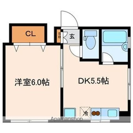 Ｓａｋｕｒａ　コーポ[1DK/25.76m2]の間取図