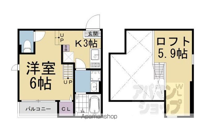 MALVA椥辻の間取り写真