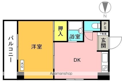 メゾンドジュネス[1DK/28.5m2]の間取図
