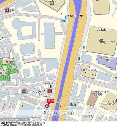 クレアシオン六本木[1K/20.52m2]の配置図