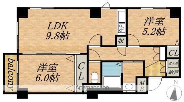 UURコート札幌南三条プレミアタワーの間取り写真