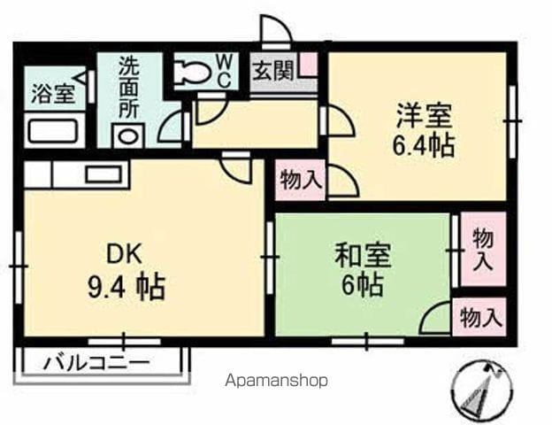 フレグランスフォーブルの間取り写真