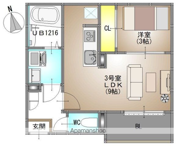 REGALEST 富田3の間取り写真