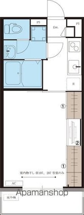 リブリ・ＧＯＬＤⅡ[1K/28.15m2]の間取図