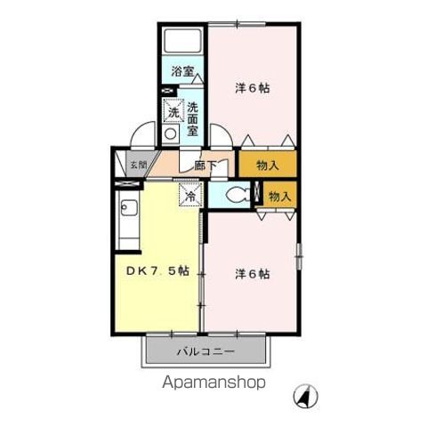 シャルマンわかば　Ｃ棟の間取り