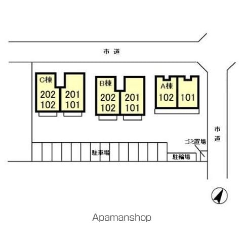 リビングタウン南花島　Ｂ 102 ｜ 千葉県松戸市南花島３丁目37-7（賃貸アパート2LDK・1階・59.58㎡） その17