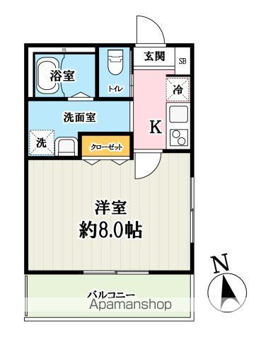 キャメル南流山9Bの間取り写真