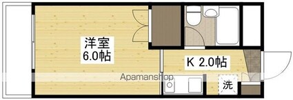 今村エステートⅡ[1K/18m2]の間取図