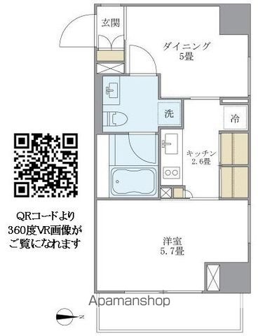 BRILLIA IST 白金高輪の間取り写真