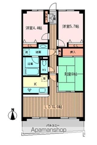 【モンテローザ緑が丘の間取り】