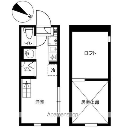 ＩＤ　Ｔｅｒｒａｃｅ　１４１[1R/12.3m2]の間取図