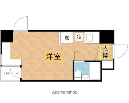 グランバリュー八王子北野[1R/18.22m2]の間取図
