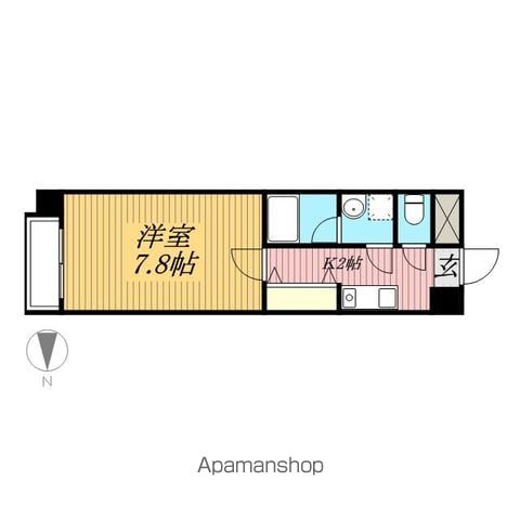 千葉市中央区新町のマンションの間取り