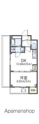 レオパレスエクセルハイツ高島平[1DK/27.33m2]の間取図