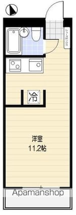 シティマンション東中野[1R/22.11m2]の間取図