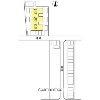 ローズガーデン[2DK/55.2m2]の配置図