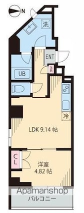 東京都杉並区阿佐谷南３丁目[1LDK/36.96m2]の間取図
