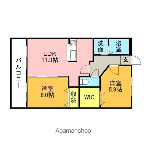 ビラ・コーストの間取り