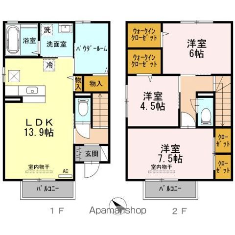 セジュール原町Vの間取り写真