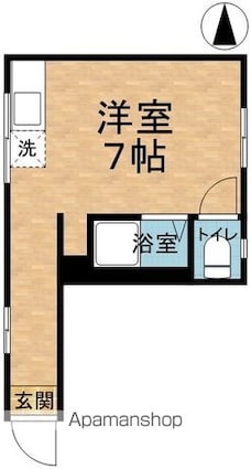 ハイツ入船[1R/17.6m2]の間取図