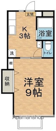 新谷ハイツ[1K/29m2]の間取図