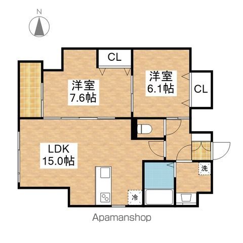 GRAND SOLEIL大須白川の間取り写真