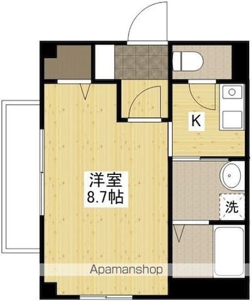 フィネス東白島[1K/29.52m2]の間取図