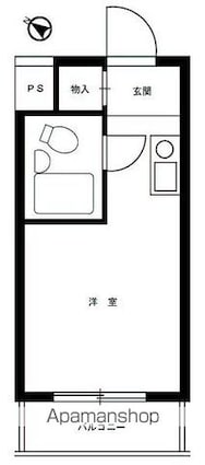 東京都練馬区中村北１丁目[1R/13.52m2]の間取図