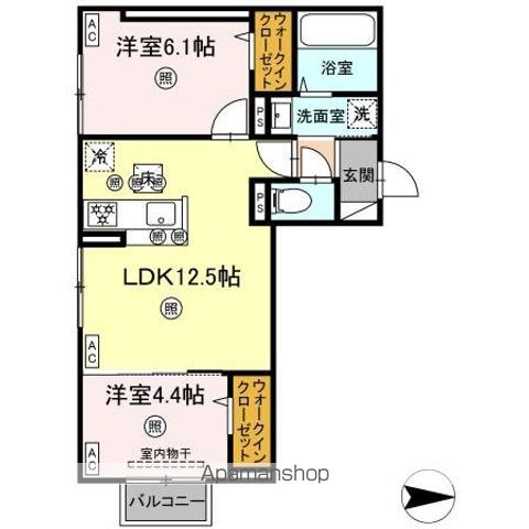 アフィネ浜ノ茶屋の間取り写真