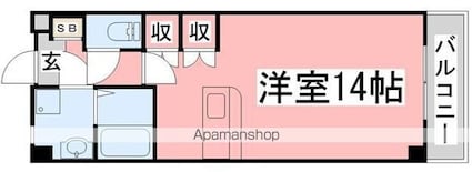 イヒラニハイツ[1R/35.28m2]の間取図