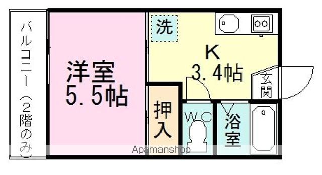 カレッジメント習志野Aの間取り写真