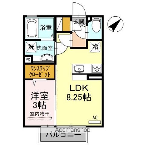 和歌山市狐島のアパートの間取り