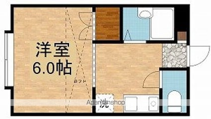 ＭＩＫＡＭＩ[1K/19.87m2]の間取図