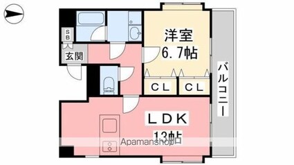 フェニックス味酒[1LDK/50.19m2]の間取図