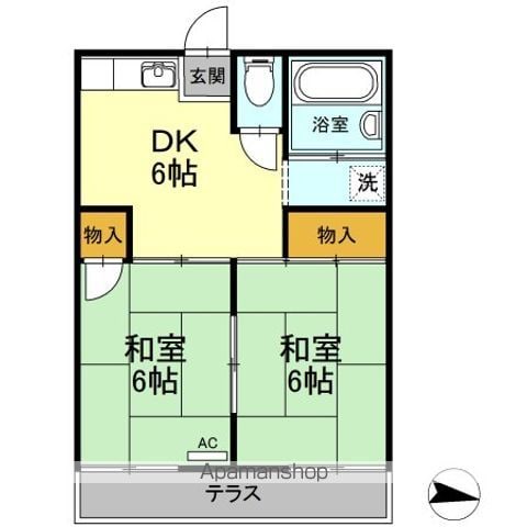 コーポ西原の間取り写真