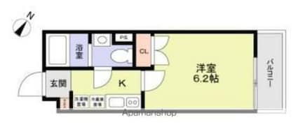 ＶＩＳＴＡ　ＡＳＡＧＡＹＡ．Ｎ[1K/20.07m2]の間取図