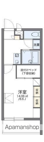 レオパレスフローラの間取り写真
