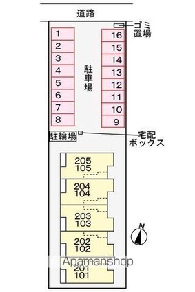 香川県高松市林町[1LDK/50.14m2]の配置図