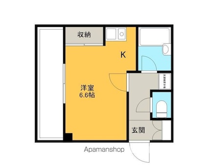 ＭＡＬＴ立花[1R/20.24m2]の間取図