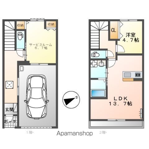 Ｇ・シエルクレールの間取り