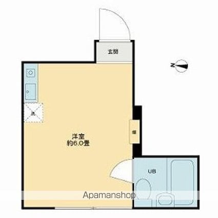 インベスト大森[1R/12.56m2]の間取図