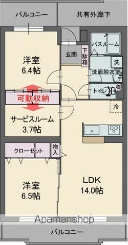 グリーングラスSの間取り写真