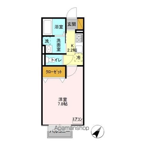DーROOM24 Aの間取り写真