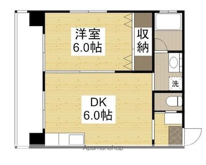 Ｌａ　Ｌｕｎａ[1DK/30.78m2]の間取図