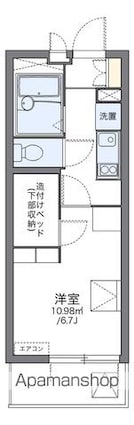 レオパレス伊勢吉[1K/19.87m2]の間取図
