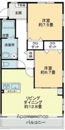 フォブール司Ⅱ[2LDK/68.49m2]の間取図